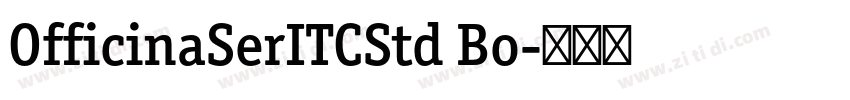 OfficinaSerITCStd Bo字体转换